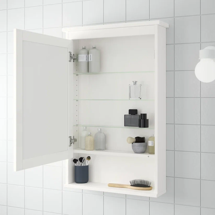 Зеркальный шкаф HEMNES, Белый