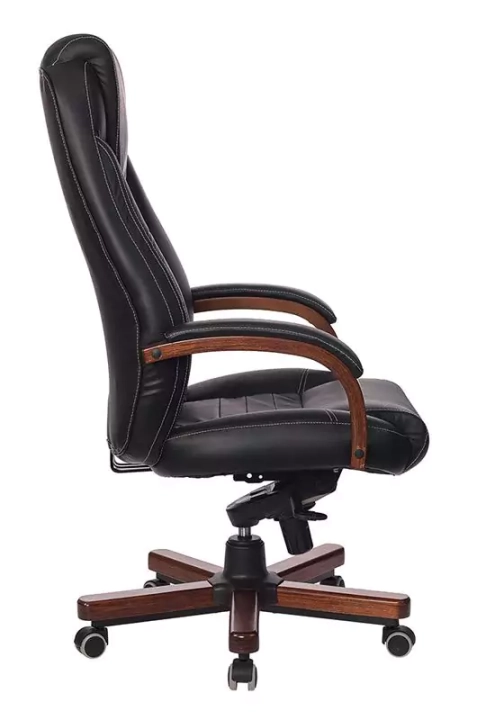 Кресло руководителя Бюрократ T-9923 Walnut, Черный