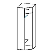 Шкаф распашной Некст Коричневый