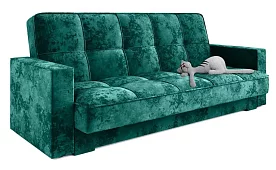 Прямой диван Жасмин с уценкой Книжка Зеленый