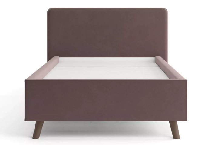 ф63 Интерьерная кровать Ванесса 120 с мягкой спинкой дизайн 1