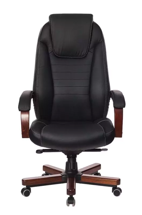 Кресло руководителя Бюрократ T-9923 Walnut, Черный