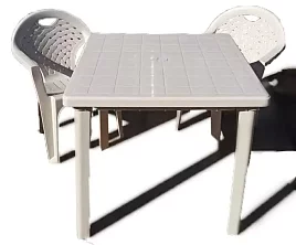 Комплект пластиковой мебели стол Тренд +2 кресла Флинт 