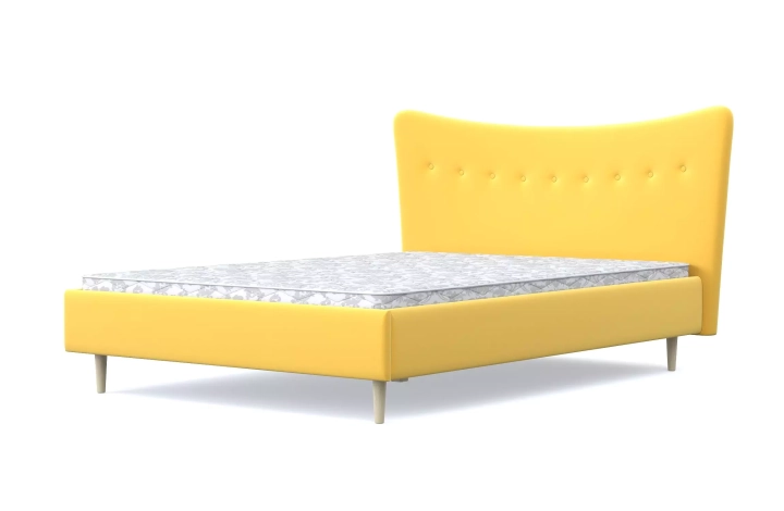 ф327а Мягкая кровать Финна (желтая)