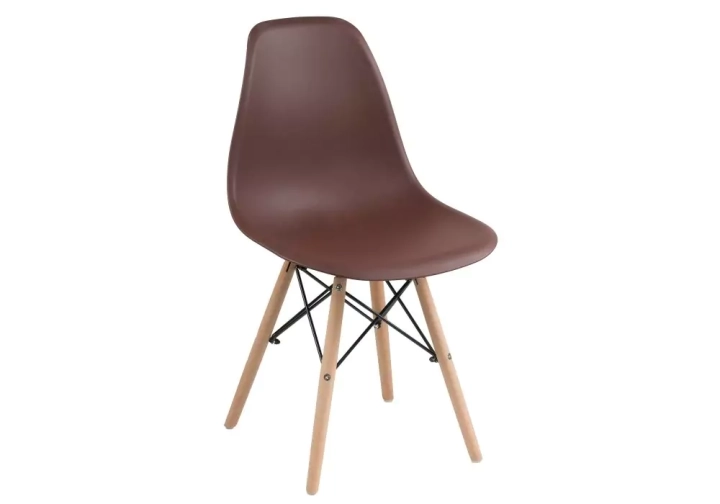 ф208а Стул деревянный Eames PC-015 brown