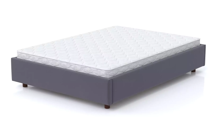 ф327а Мягкая кровать SleepBox без изголовья (серый)
