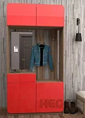 Прихожая Мебелеф-13 Красный 