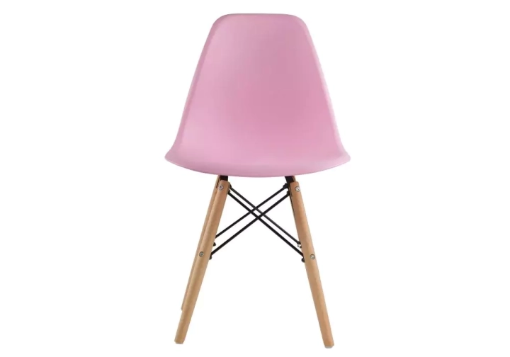 ф208а Стул деревянный Eames PC-015 light pink