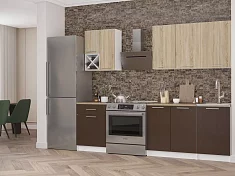 Кухня Милана 1,9 м (Венге Цаво/Дуб сонома)