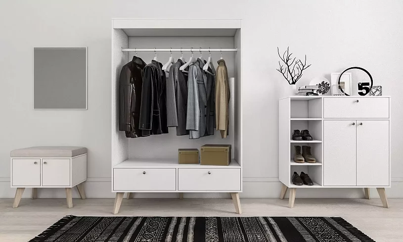 Комод Норд, Белый