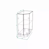 Шкаф нижний торцевой ШНТ 360 Кёльн (софт маренго) Серый 