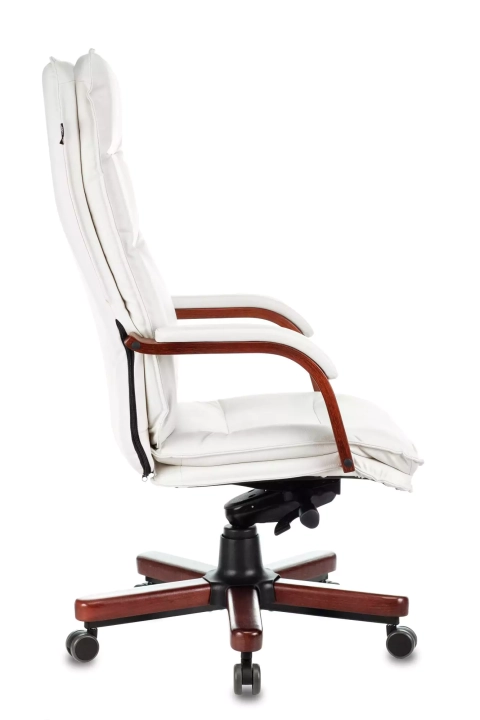 Кресло руководителя Бюрократ T-9927 Walnut, Белый