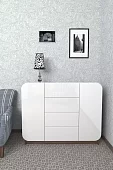 Комод Мебелеф-37 Черный