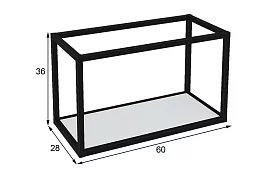 Каркасная полка Лофт ПМГ-Л 600 Белый