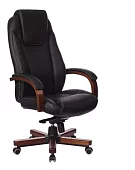 Кресло руководителя Бюрократ T-9923 Walnut дизайн 1 Черный