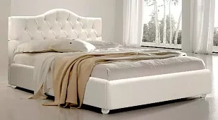 Кровать двуспальная Амели Подъемный Белый