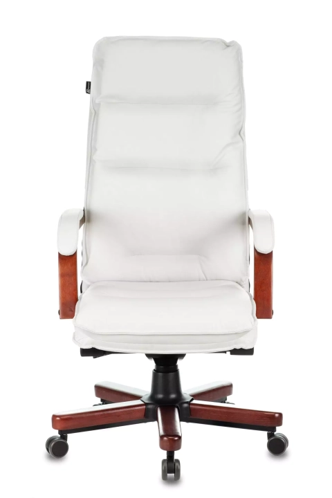 Кресло руководителя Бюрократ T-9927 Walnut, Белый