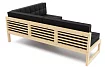 Диван угловой Сега, Черный