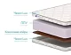 Матрас Дримлайн Slim Roll Hard, Белый
