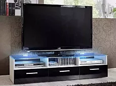 Тумба ТВ Модерн 1 с подсветкой глянец мдф Черный