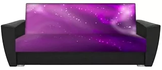 Прямой диван Ультрафиолет Книжка Фиолетовый