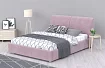 Мягкая кровать Бекка 160, Розовый