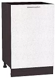 Шкаф нижний с 1-ой дверцей Валерия-М 500 Белый металлик/Венге