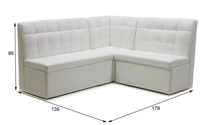 Кухонный угловой диван Омега дизайн 6 размеры