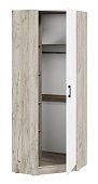 Шкаф угловой Вега ШКУ (дуб крафт серый/белый) Белый 