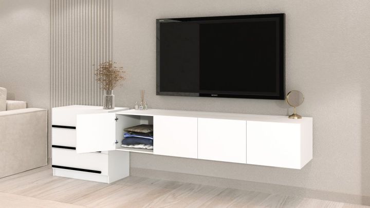 Комплект в гостиную Бастион 2.8 м, Белый