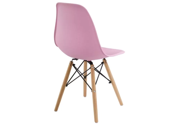 ф208а Стул деревянный Eames PC-015 light pink