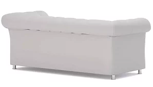Прямой диван трехместный Брайтон Без механизма Белый