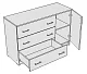 Комод Модерн (loft), Белый