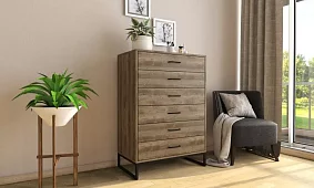 Комод Лофт Коричневый