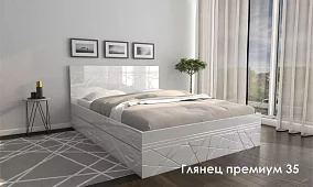 Кровать Глянец Кровати без механизма Белый