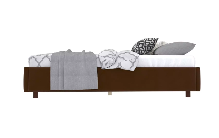 Мягкая кровать SleepBox 160 без изголовья, Коричневый