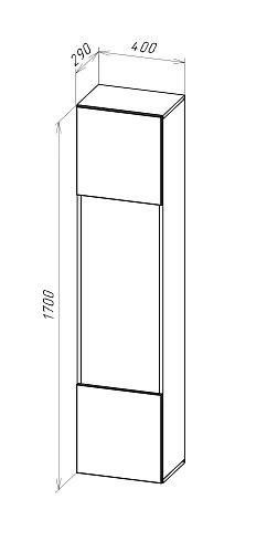 Шкаф навесной Поинт Тип-42, Белый