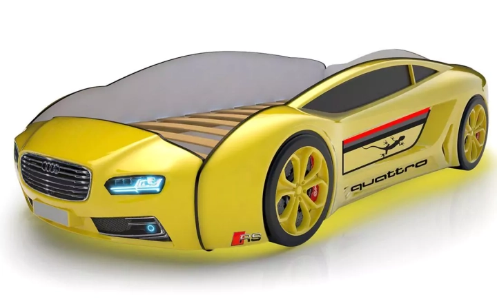 Кровать-машина Roadster Ауди, Желтый