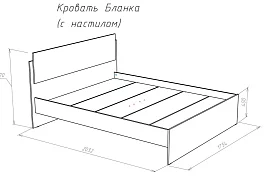 Кровать Бланка с матрасом Дивано Классик