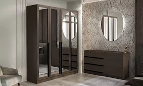 Комплект для спальни Бастион 2.9 м Коричневый 
