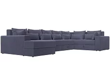 П-образный диван Майами Еврокнижка Серый