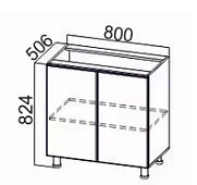 Стол-рабочий 800 Волна