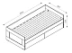 ф312 Кровать раздвижная СИР-23 Сириус дизайн 2
