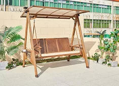 Качели садовые Магнате Коричневый