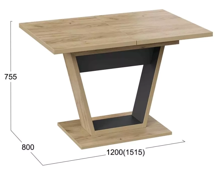 Стол обеденный раздвижной Гавана Тип 1 дизайн 2 2