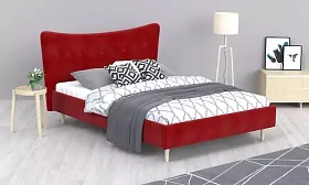 Мягкая кровать Финна 140х200 дизайн 6