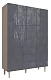 Шкаф распашной Сканди (Йорк 6), Графит
