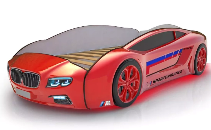 Кровать-машина Roadster БМВ, Красный