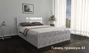 Кровать Глянец Кровати без механизма Белый