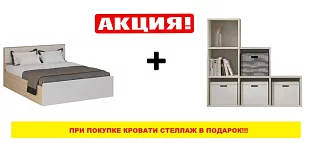 Двуспальная кровать с подъемным механизмом Норд КРПМ-160 Подъемный Бежевый